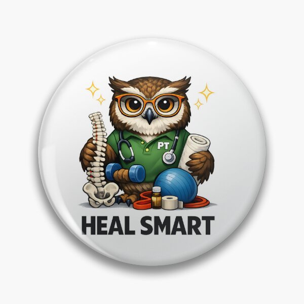 Item preview, Heal Smart Physical Therapy Owl PT Rehab Therapist Healthcare Recovery Design designed and sold by ClinicalHubs.