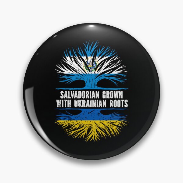Item preview, Salvadorian Grown with Ukrainian Roots Flag designed and sold by CosmoKitsch.