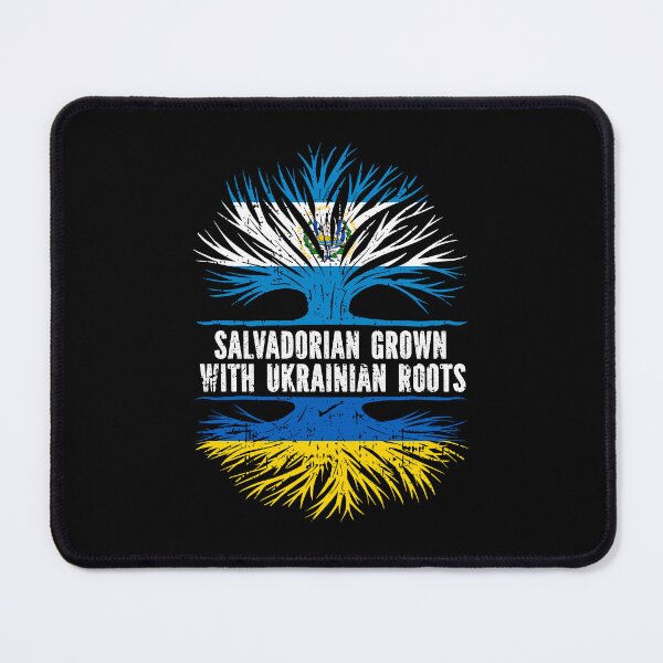 Item preview, Salvadorian Grown with Ukrainian Roots Flag designed and sold by CosmoKitsch.