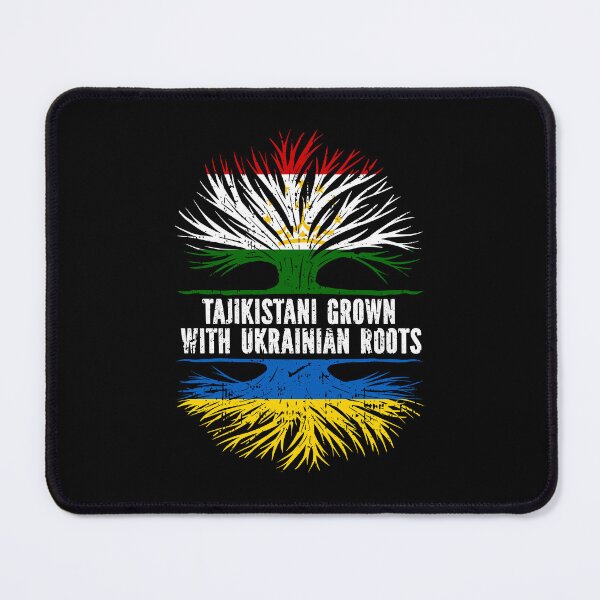 Item preview, Tajikistani Grown with Ukrainian Roots Flag designed and sold by CosmoKitsch.