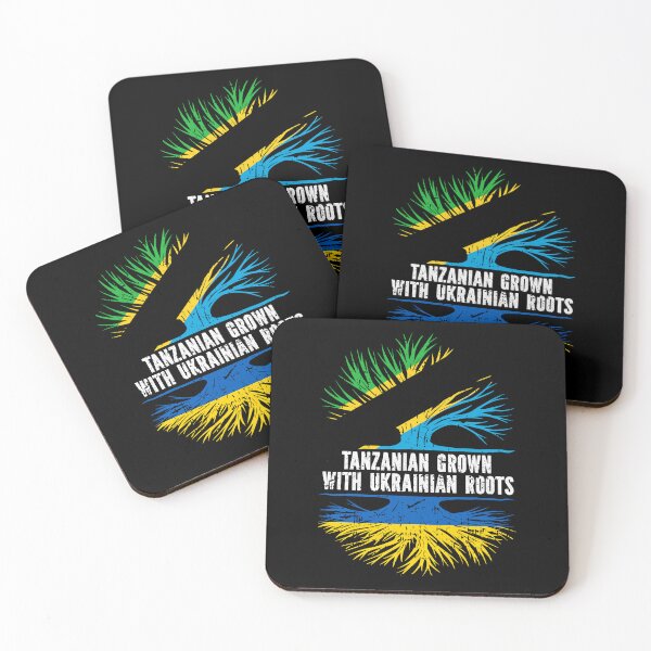 Item preview, Tanzanian Grown with Ukrainian Roots Flag designed and sold by CosmoKitsch.