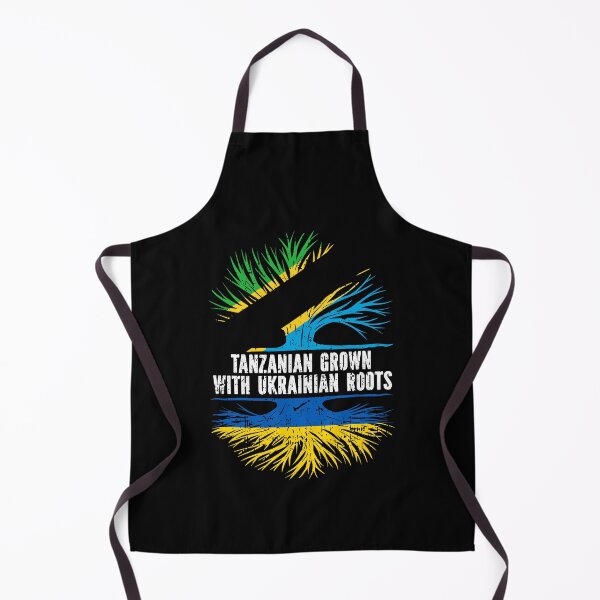 Item preview, Tanzanian Grown with Ukrainian Roots Flag designed and sold by CosmoKitsch.