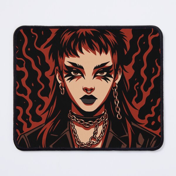 Item preview, Goth Girl Red Black Aesthetic designed and sold by theuglydollz.