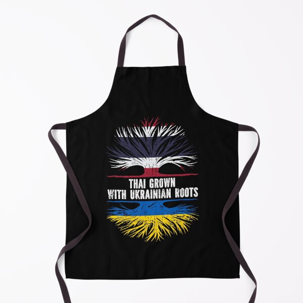 Item preview, Thai Grown with Ukrainian Roots Flag designed and sold by CosmoKitsch.