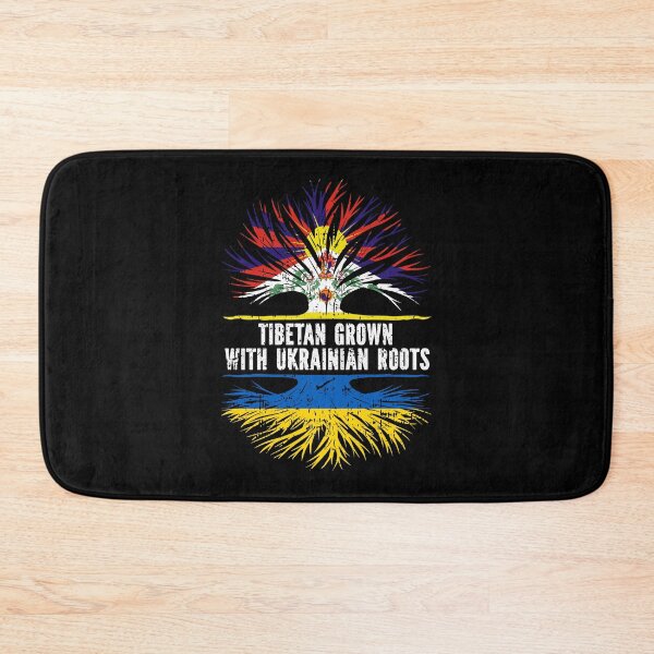 Item preview, Tibetan Grown with Ukrainian Roots Flag designed and sold by CosmoKitsch.