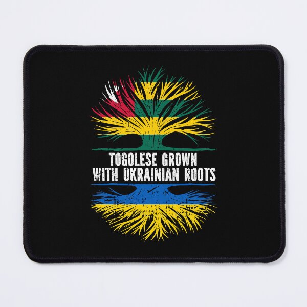 Item preview, Togolese Grown with Ukrainian Roots Flag designed and sold by CosmoKitsch.