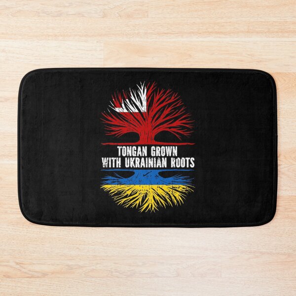 Item preview, Tongan Grown with Ukrainian Roots Flag designed and sold by CosmoKitsch.