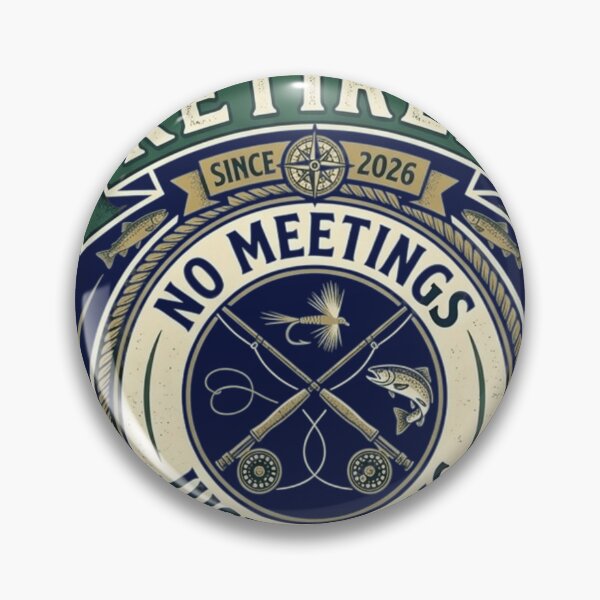 Item preview, Retired 2026 Fly Fishing & Travel - No Meetings Just Casting - Funny Fisherman Retirement Gift designed and sold by FarDesign.