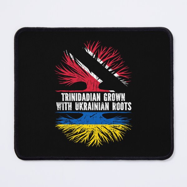 Item preview, Trinidadian Grown with Ukrainian Roots Flag designed and sold by CosmoKitsch.