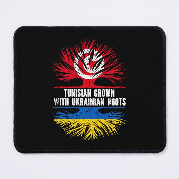 Item preview, Tunisian Grown with Ukrainian Roots Flag designed and sold by CosmoKitsch.