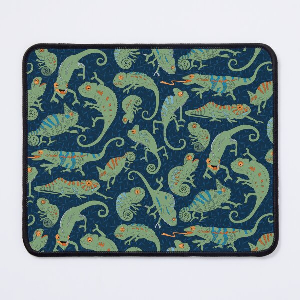 Item preview, quirky chameleons blue-green designed and sold by kobyakov.
