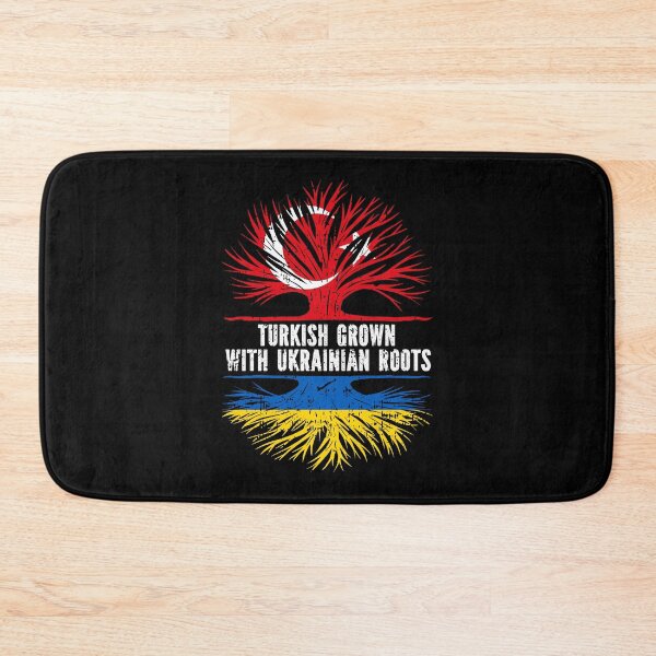 Item preview, Turkish Grown with Ukrainian Roots Flag designed and sold by CosmoKitsch.