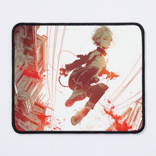 Item preview, ZERO — Between Buildings and Blood | Cyberpunk Anime Print designed and sold by GhostOrigin.