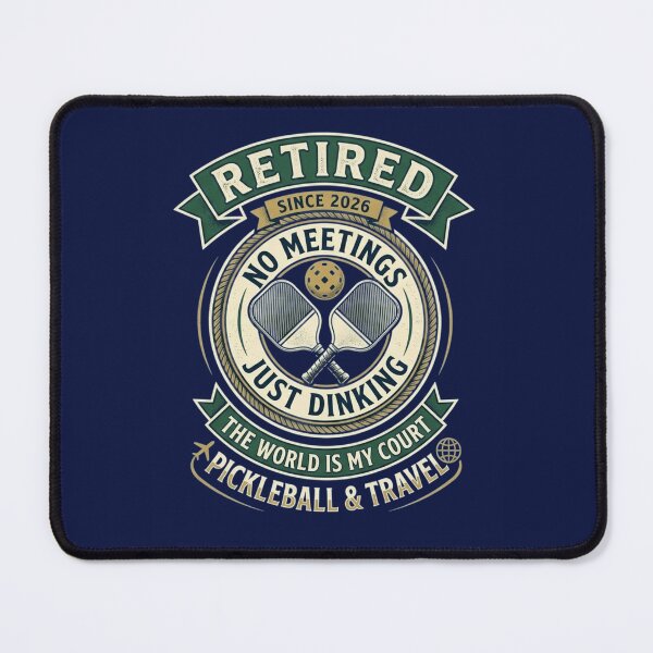 Item preview, Retired 2026 Pickleball & Travel - No Meetings Just Dinking - Funny Pickleball Retirement Gift designed and sold by FarDesign.