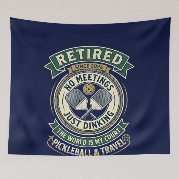 Item preview, Retired 2026 Pickleball & Travel - No Meetings Just Dinking - Funny Pickleball Retirement Gift designed and sold by FarDesign.