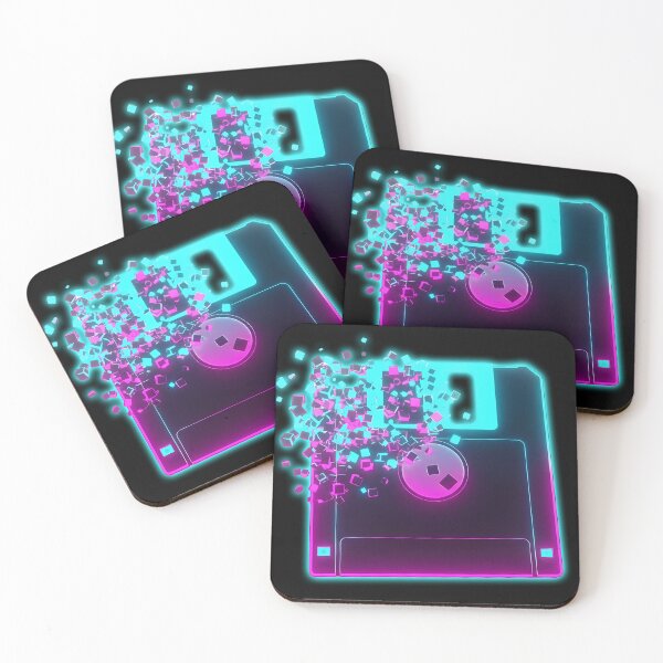 Item preview, Digital Decay: Neon Floppy Glitch designed and sold by powersunlight.