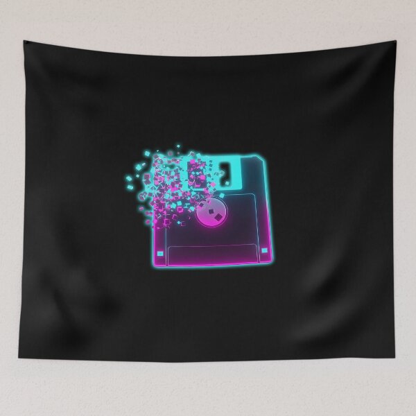 Item preview, Digital Decay: Neon Floppy Glitch designed and sold by powersunlight.