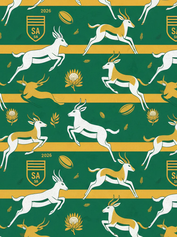 Thumbnail 4 of 4, Samsung Galaxy Phone Case, Springboks Rugby Pattern designed and sold by SaltCraft.