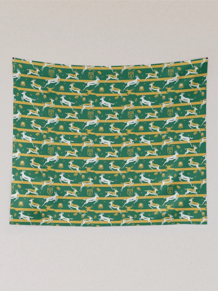 Thumbnail 2 of 3, Tapestry, Springboks Rugby Pattern  designed and sold by SaltCraft.
