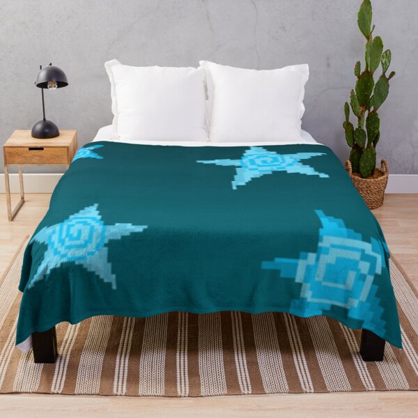 Item preview, Icey blue background print with stars. Pixel art. designed and sold by YaroshMaria.