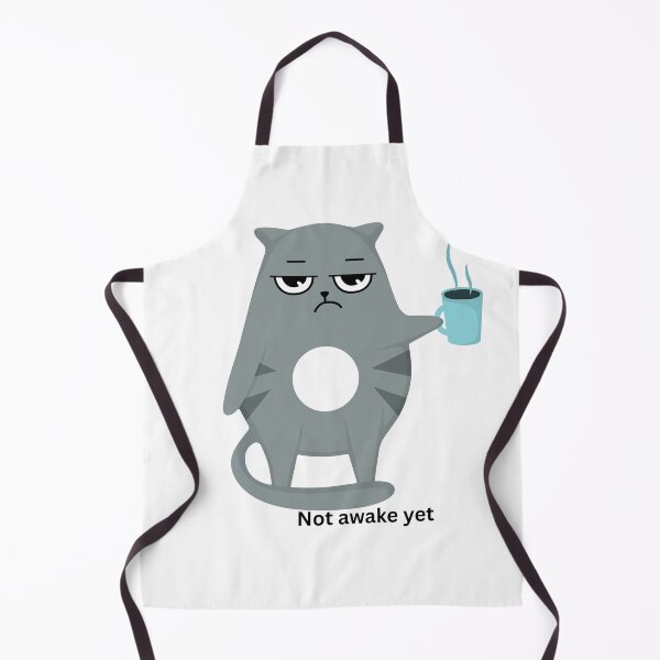 Artikelvorschau, Grumpy Cat mit Kaffee – Niedliches Kawaii-Design für die Morgenstimmung entworfen und verkauft von CozyMomDesigns.