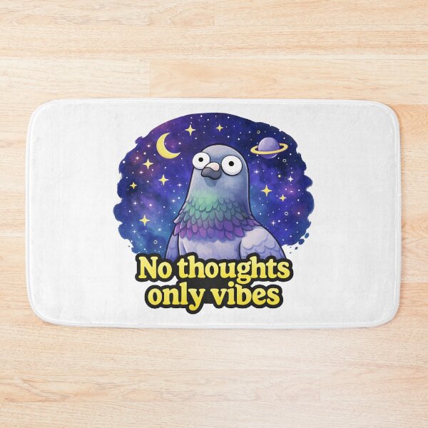 Item preview, No Thoughts Only Vibes Pigeon designed and sold by MonkiFlipp.
