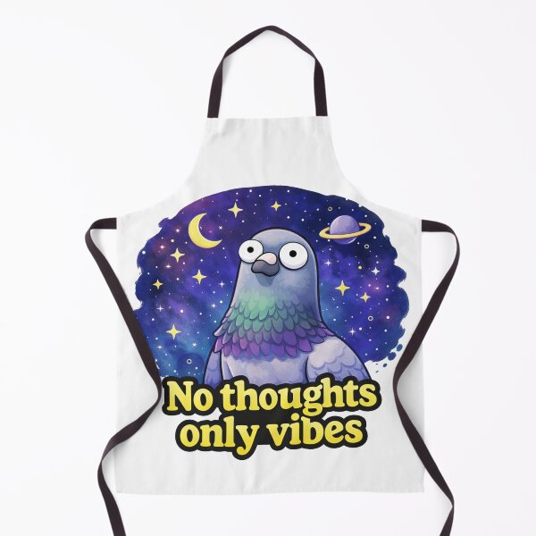 Item preview, No Thoughts Only Vibes Pigeon designed and sold by MonkiFlipp.