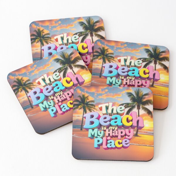 Item preview, The beach is my happy place. designed and sold by casamomo.