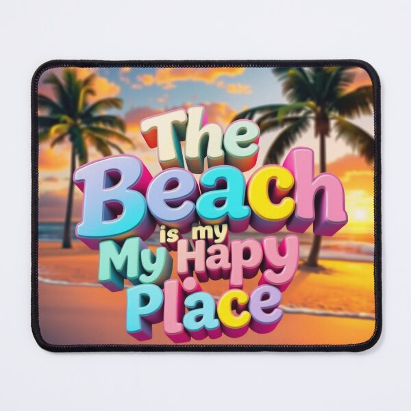 Item preview, The beach is my happy place. designed and sold by casamomo.