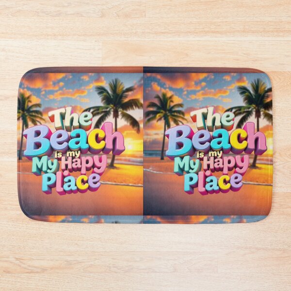 Item preview, The beach is my happy place. designed and sold by casamomo.
