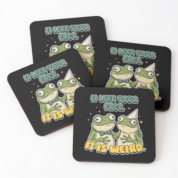 Item preview, Funny Weird Frogs Birthday Gift I Like Your Face It Is Weird designed and sold by LinaValearte.
