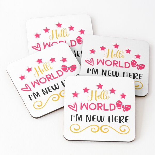 Item preview, Hello World I'm New Here - Cute Newborn Announcement Baby Gift designed and sold by FuzionRaptor.
