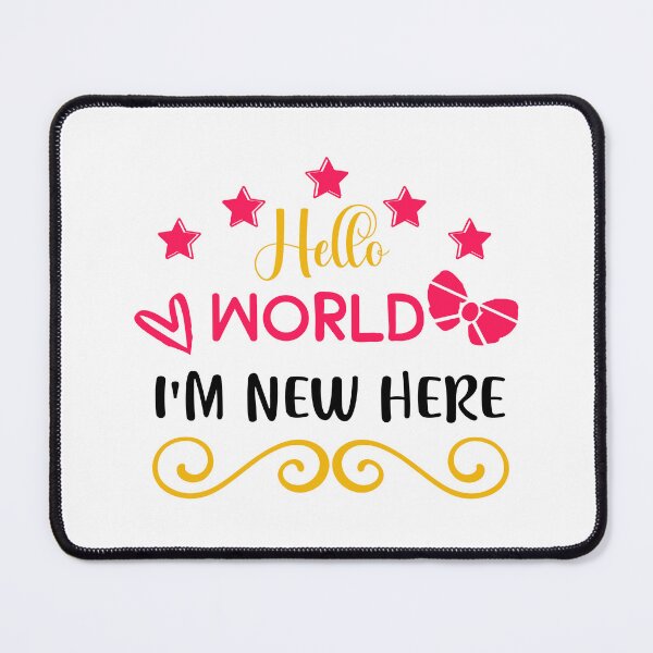 Item preview, Hello World I'm New Here - Cute Newborn Announcement Baby Gift designed and sold by FuzionRaptor.