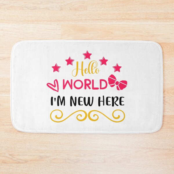 Item preview, Hello World I'm New Here - Cute Newborn Announcement Baby Gift designed and sold by FuzionRaptor.