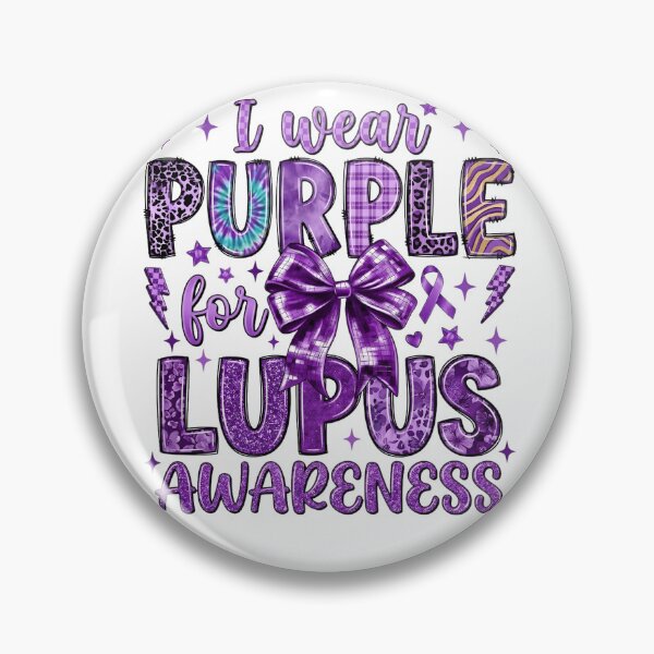 Item preview, I Wear Purple For Lupus Awareness Chronic Illness Support Quote Ribbon Strength Hope  designed and sold by BoldThreadLab.