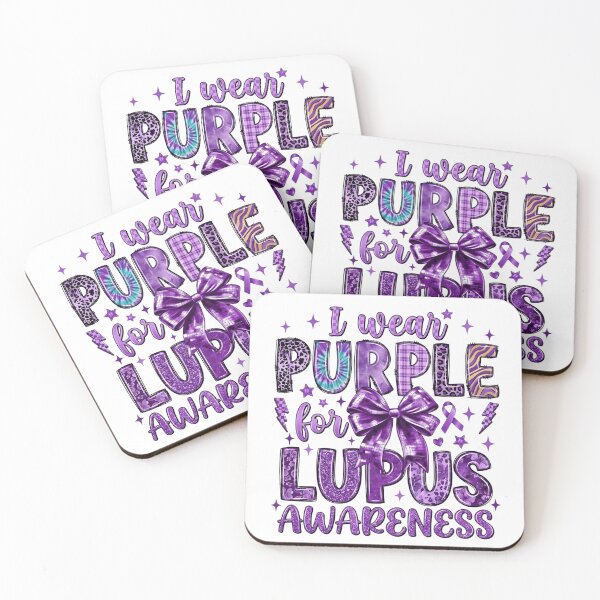 Item preview, I Wear Purple For Lupus Awareness Chronic Illness Support Quote Ribbon Strength Hope  designed and sold by BoldThreadLab.