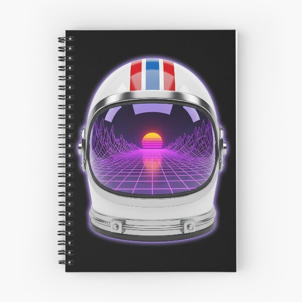 Item preview, Retro Future Astronaut Helmet - Synthwave Horizon Space Art designed and sold by powersunlight.