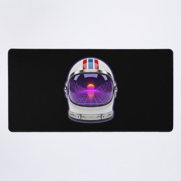 Item preview, Retro Future Astronaut Helmet - Synthwave Horizon Space Art designed and sold by powersunlight.