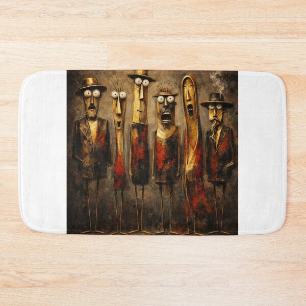Item preview, Crimson Figures – Distorted Souls in Silent Harmony designed and sold by JcAbstractArt.