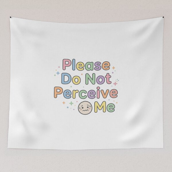 Item preview, Please Do Not Perceive Me Funny Introvert Sticker designed and sold by CutePlix.