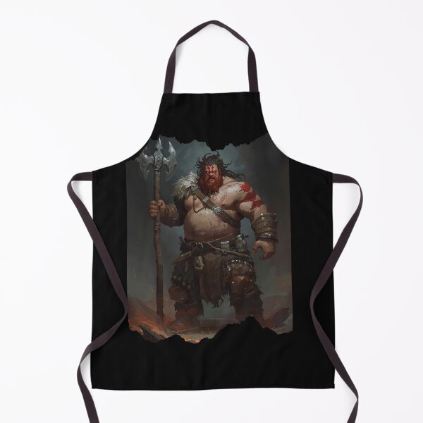 Item preview, Dwarf Barbarian Warrior Fantasy Tabletop Art designed and sold by Character Forge.