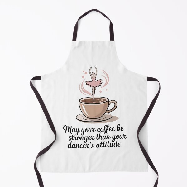 Item preview, Funny Ballet Coffee Quote - May Your Coffee Be Stronger Than Your Dancer's Attitude - Dance Mom Gift designed and sold by Lina Caro.