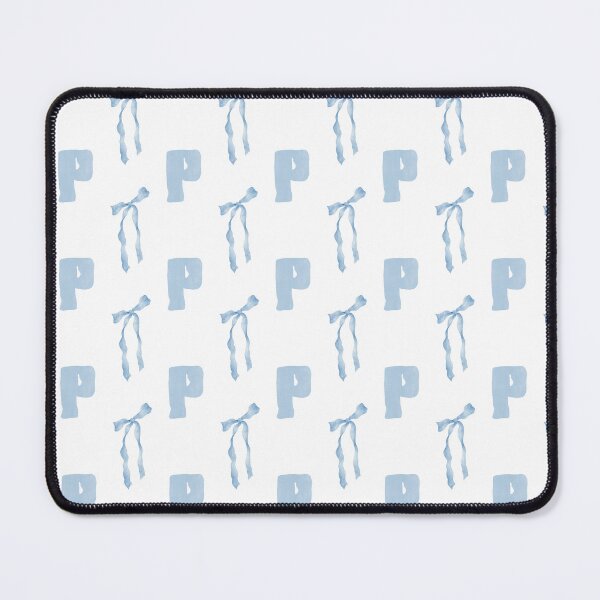 Item preview, Watercolor Blue Bow Letter P Phone Case Aesthetic Gift for Her Mom, Coquette Blue Bow Letter P Blanket Cozy Baby Shower Gift, Letter P Blue Bow Journal Graduation Gift for Her and Girls designed and sold by VivaFy.