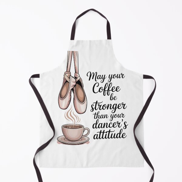 Item preview, Funny Ballet Coffee Quote - May Your Coffee Be Stronger Than Your Dancer's Attitude - Dance Mom Gift designed and sold by Lina Caro.