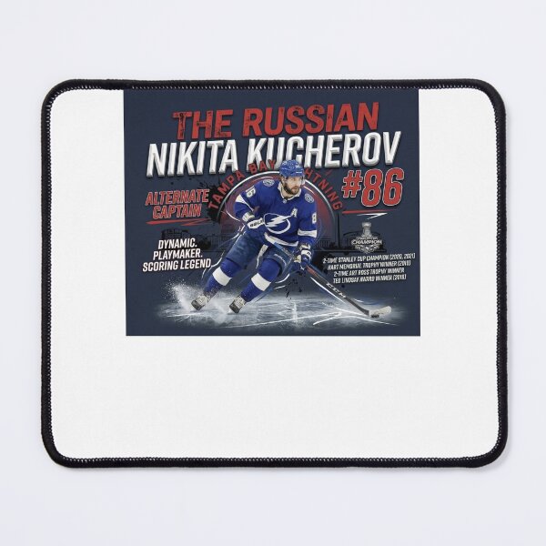 Item preview, Nikita Kucherov #86 Tampa Bay Lightning - The Russian Playmaker Legend designed and sold by FarDesign.
