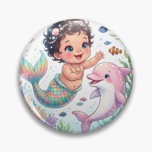 Item preview, Cute baby mermaid designed and sold by PP&RAINBOW SHOP.