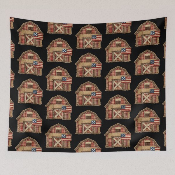 Item preview, America 250 Independence Day Patriotic Gift | Barn Patchwork Art designed and sold by PixelGrafiks.
