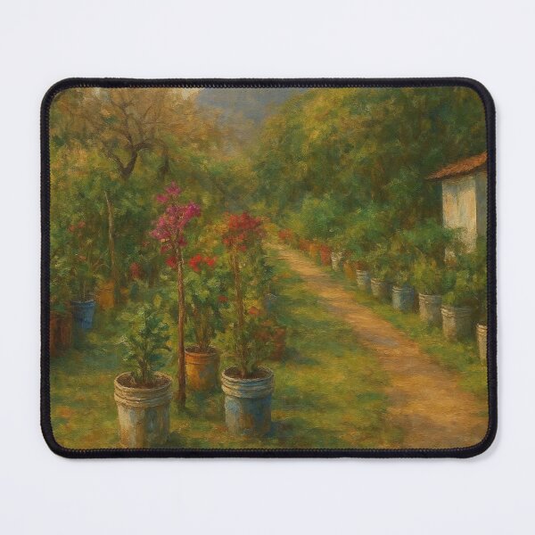 Item preview, Pathway Through Nature with Flower Pots designed and sold by Lougud.