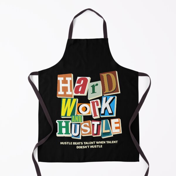 Item preview, Hard Work and Hustle - Retro Typography designed and sold by Zerhof.