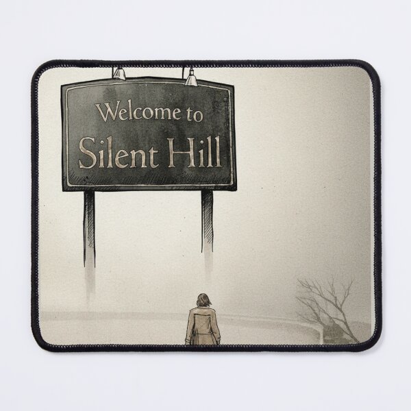 Item preview, Silent Hill Welcome Fog Minimal Horror Illustration designed and sold by LavinyArt.